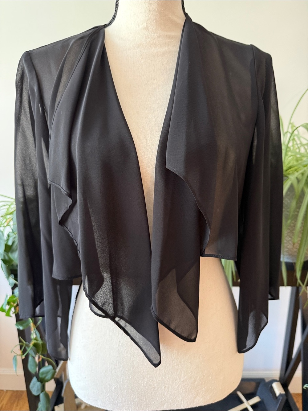 Alex Evenings Black Evening Sheer Bolero